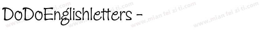 DoDoEnglishletters 字体转换
